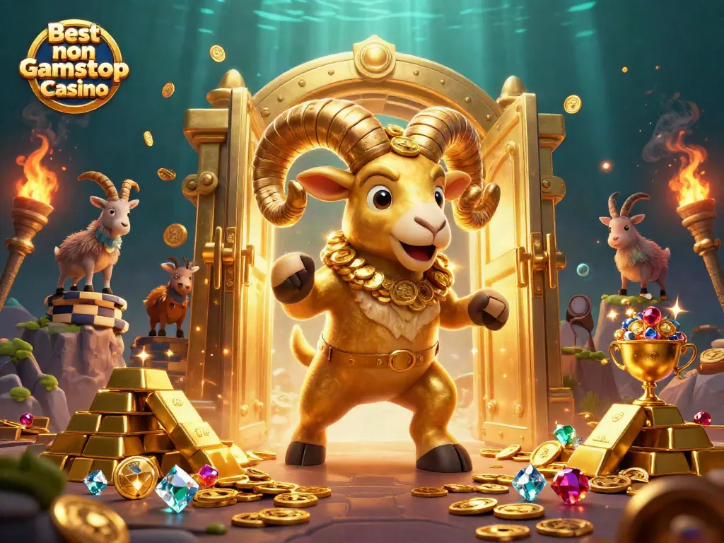 Experience thrill and excitement at the Best non Gamstop Casino with golden treasures and vibrant characters.