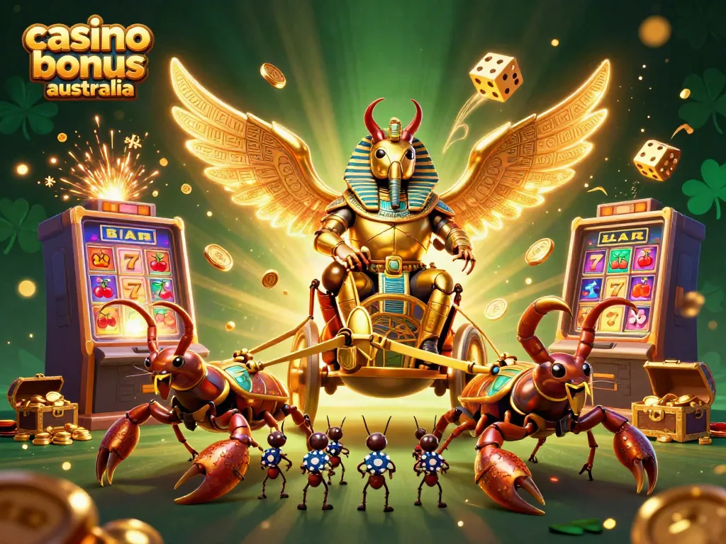 Experience the thrill of winning with exclusive casino bonus australia offers, featuring vibrant casino elements.