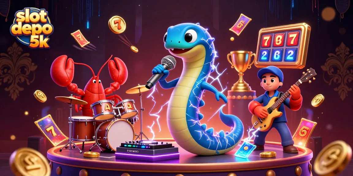 Win big at slot depo 5k with vibrant 3D casino characters and dynamic game elements.